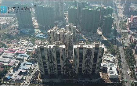 幸福時代大家裝修開工前周圍環境航拍